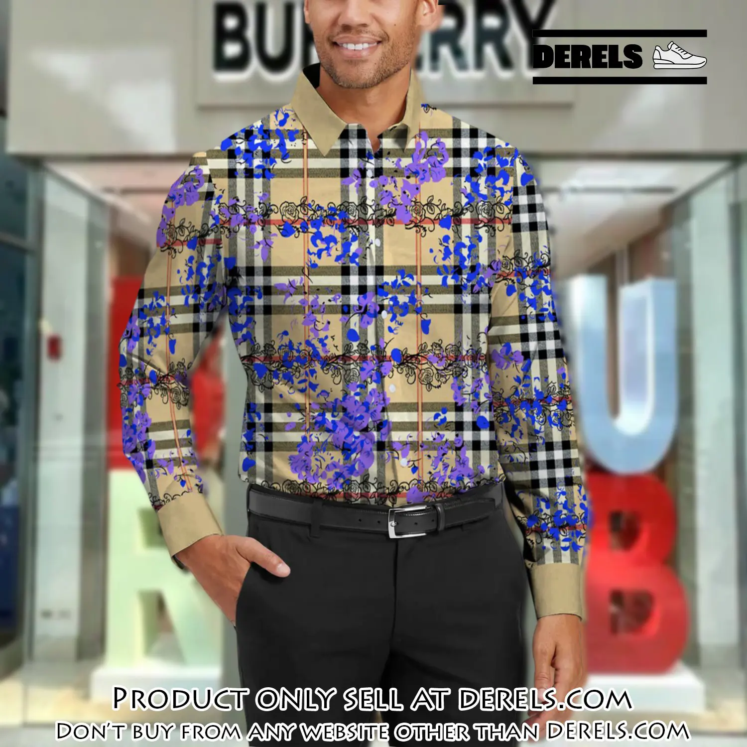 Burberry long sleeves button down shirt for elegant men lsb1002 dr3035061